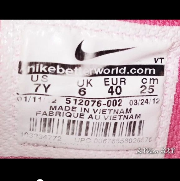 Nike AIR MAX 95 360 GS 'SPARK PINK STEALTH'. Size 7y - Picture 10 of 10